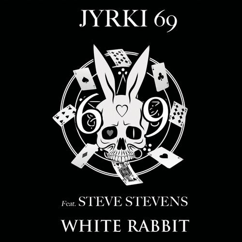Jyrki 69: White Rabbit - Black/white Splatter (7-Inch Single)