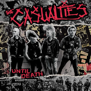 Casualties: Until Death: Studio Sessions - RED/BLACK SPLATTER (Vinyl LP)