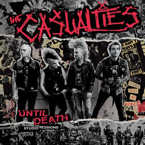 Casualties: Until Death: Studio Sessions - RED/BLACK SPLATTER (Vinyl LP)