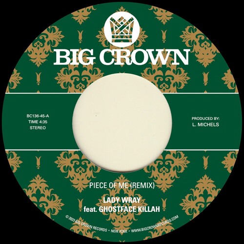 Lady Wray / Pete Rock: Piece Of Me (feat. Ghostface Killah) b/w Joy & Pain (Pete Rock Remix) (7-Inch Single)