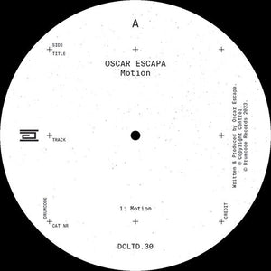 Oscar Escapa: Motion (12-Inch Single)