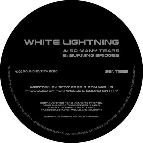 White Lightning: So Many Tears (12-Inch Single)