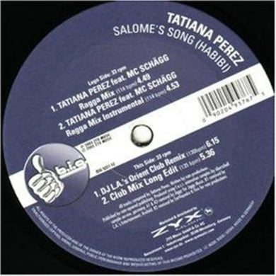 Tatiana Perez: Salomes Song (Habibi) (12-Inch Single)