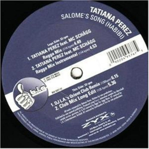 Tatiana Perez: Salomes Song (Habibi) (12-Inch Single)