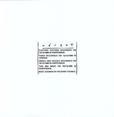 Richard Youngs: Advent (Vinyl LP)